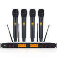 XTUGA A400-H Professional 4-Channel UHF Wireless Microphone System with 4 Handheld Microphone(UK Plug) - Microphone by XTUGA | Online Shopping South Africa | PMC Jewellery | Buy Now Pay Later Mobicred