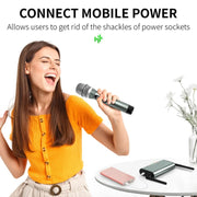 XTUGA U-F4600 Professional 4-Channel UHF Wireless Microphone System with 4 Handheld Microphone(UK Plug)