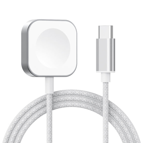 For Apple Watch Type-C Interface Magnetic Charger(Silver)