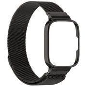 For Redmi Watch 3 Lite / Watch 3 Active 2 in 1 Milan Metal Watch Band with Watch Frame(Black)