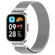 For Redmi Watch 3 Lite / Watch 3 Active 2 in 1 Milan Metal Watch Band with Watch Frame(Silver) - Watch Bands by PMC TechLife | Online Shopping South Africa | PMC TechLife