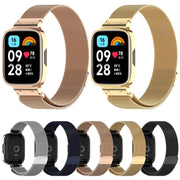 For Redmi Watch 3 Lite / Watch 3 Active 2 in 1 Milan Metal Watch Band with Watch Frame(Black)