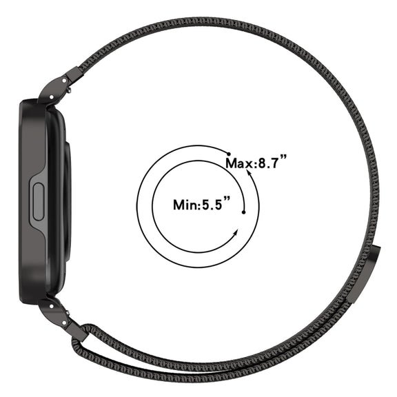 For Redmi Watch 3 Lite / Watch 3 Active 2 in 1 Milan Metal Watch Band with Watch Frame(Silver)