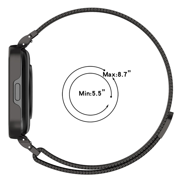For Redmi Watch 3 Lite / Watch 3 Active 2 in 1 Milan Metal Watch Band with Watch Frame(Silver)