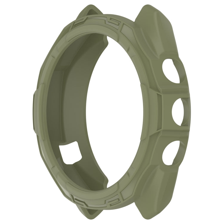 For Garmin Approach S70 47mm Armor Hollow Watch Protective Case(Green)