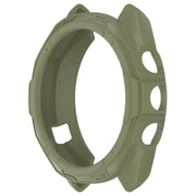 For Garmin Approach S70 47mm Armor Hollow Watch Protective Case(Green)