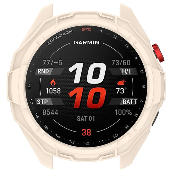 For Garmin Approach S70 47mm Armor Hollow Watch Protective Case(Starlight Color)