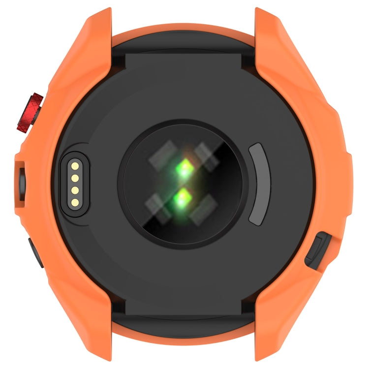 For Garmin Approach S70 42mm Armor Hollow Watch Protective Case(Orange)