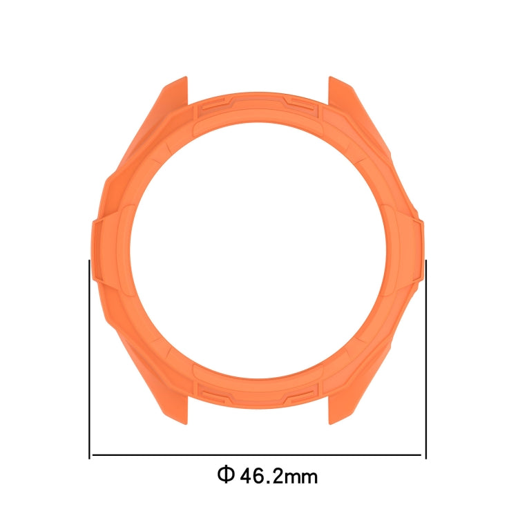 For Garmin Approach S70 42mm Armor Hollow Watch Protective Case(Orange)