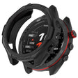 For Garmin Approach S70 42mm Armor Hollow Watch Protective Case(Black) - Watch Cases by PMC TechLife | Online Shopping South Africa | PMC TechLife