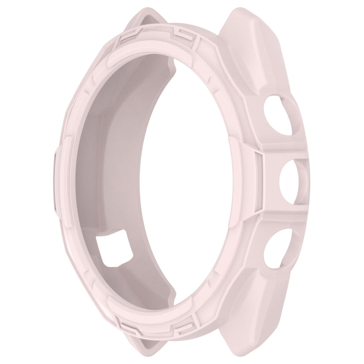 For Garmin Approach S70 42mm Armor Hollow Watch Protective Case(Light Pink)