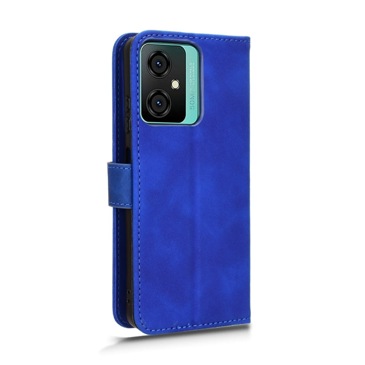 For Blackview OSCAL C70 Skin Feel Magnetic Flip Leather Phone Case(Blue)