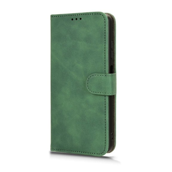 For Blackview OSCAL C70 Skin Feel Magnetic Flip Leather Phone Case(Green)