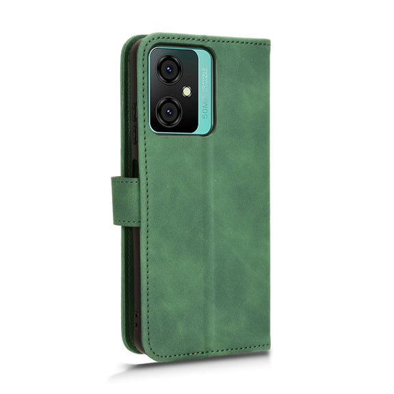 For Blackview OSCAL C70 Skin Feel Magnetic Flip Leather Phone Case(Green)