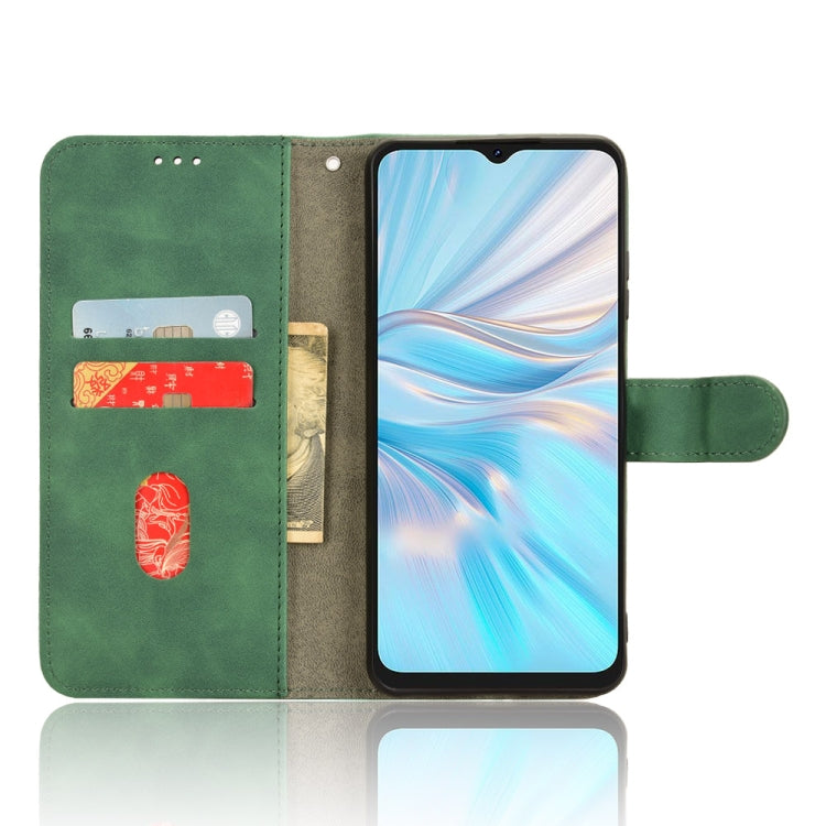 For Blackview OSCAL C70 Skin Feel Magnetic Flip Leather Phone Case(Green)