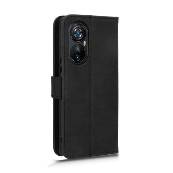 For Blackview A200 Pro Skin Feel Magnetic Flip Leather Phone Case(Black)