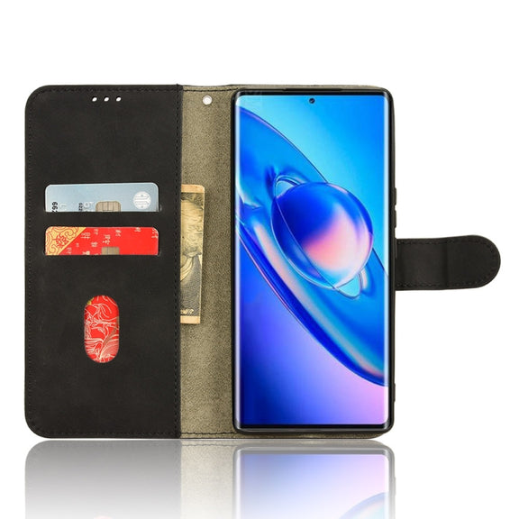For Blackview A200 Pro Skin Feel Magnetic Flip Leather Phone Case(Black)