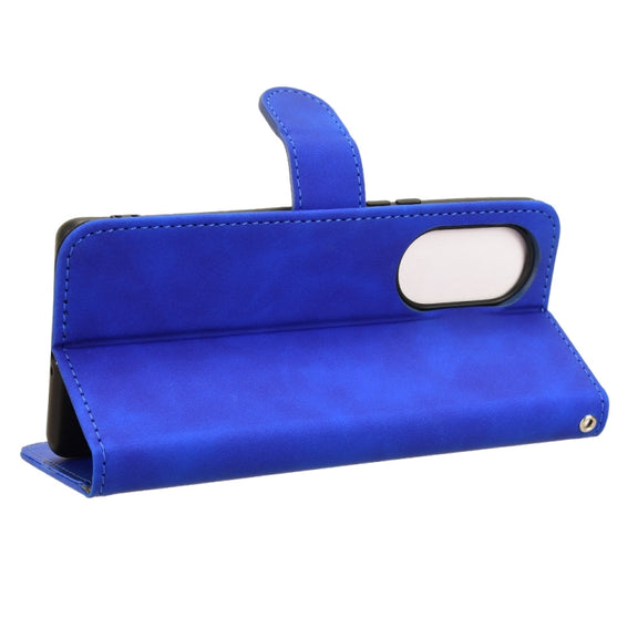 For Blackview A200 Pro Skin Feel Magnetic Flip Leather Phone Case(Blue)