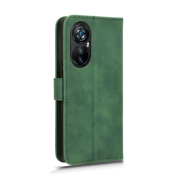 For Blackview A200 Pro Skin Feel Magnetic Flip Leather Phone Case(Green)