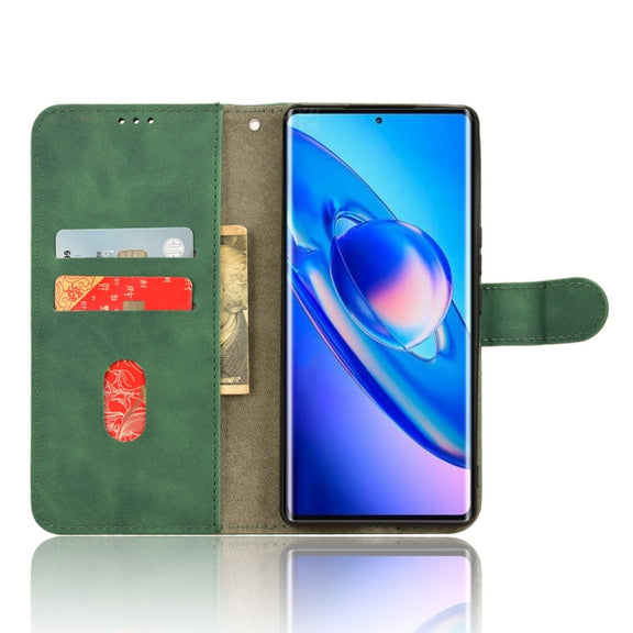 For Blackview A200 Pro Skin Feel Magnetic Flip Leather Phone Case(Green)