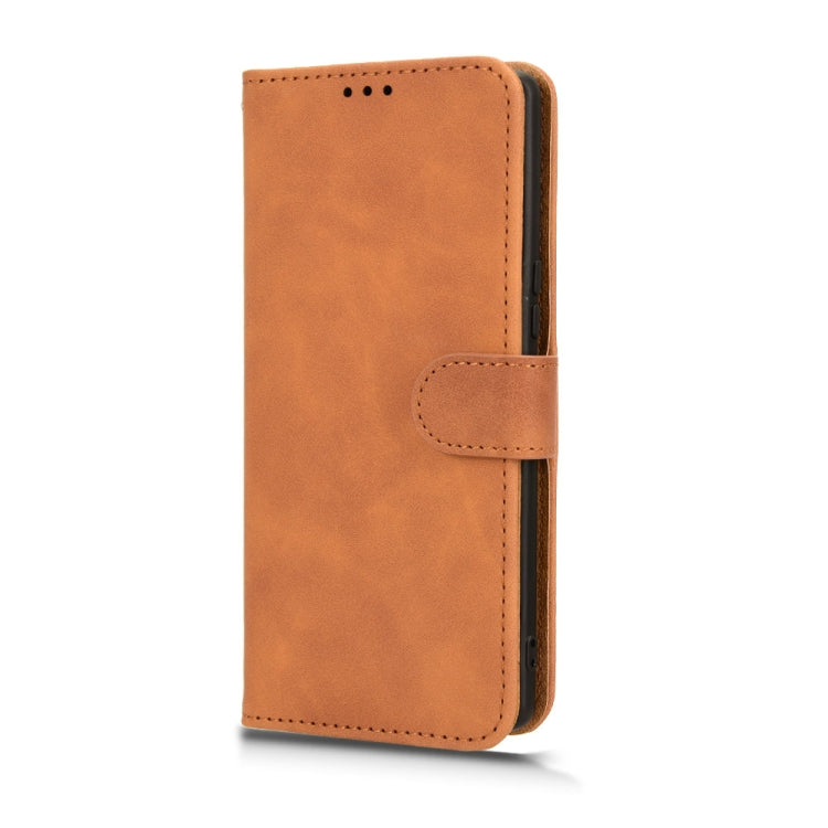For Blackview A200 Pro Skin Feel Magnetic Flip Leather Phone Case(Brown)