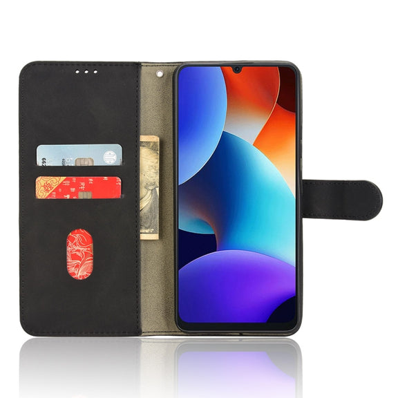 For Blackview Oscal Modern 8 / Color 8 Skin Feel Magnetic Flip Leather Phone Case(Black)