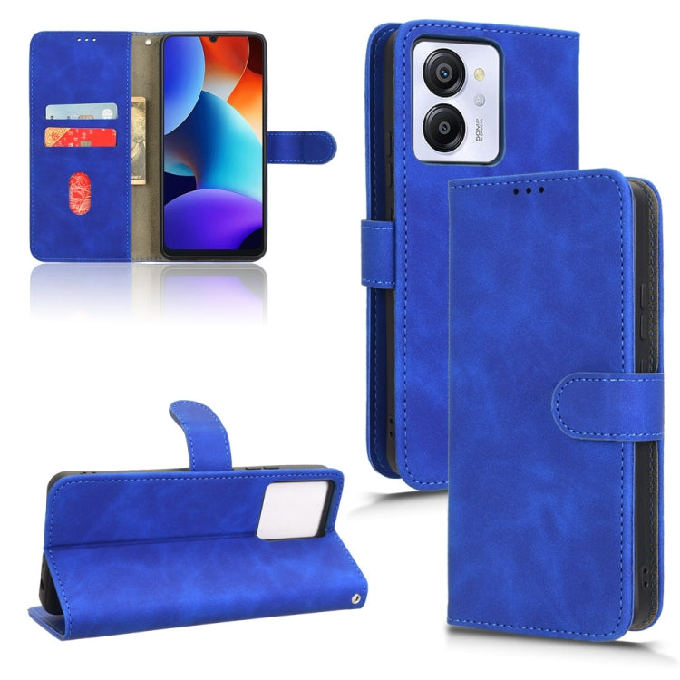 For Blackview Oscal Modern 8 / Color 8 Skin Feel Magnetic Flip Leather Phone Case(Blue)
