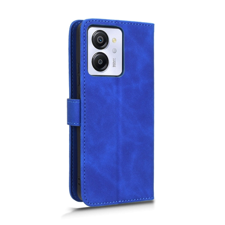 For Blackview Oscal Modern 8 / Color 8 Skin Feel Magnetic Flip Leather Phone Case(Blue)