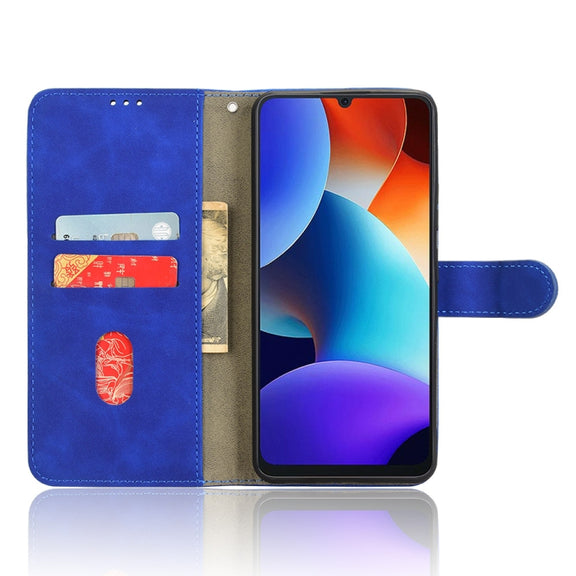 For Blackview Oscal Modern 8 / Color 8 Skin Feel Magnetic Flip Leather Phone Case(Blue)