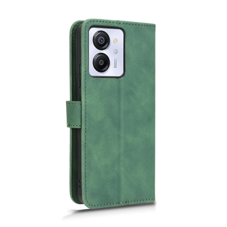 For Blackview Oscal Modern 8 / Color 8 Skin Feel Magnetic Flip Leather Phone Case(Green)