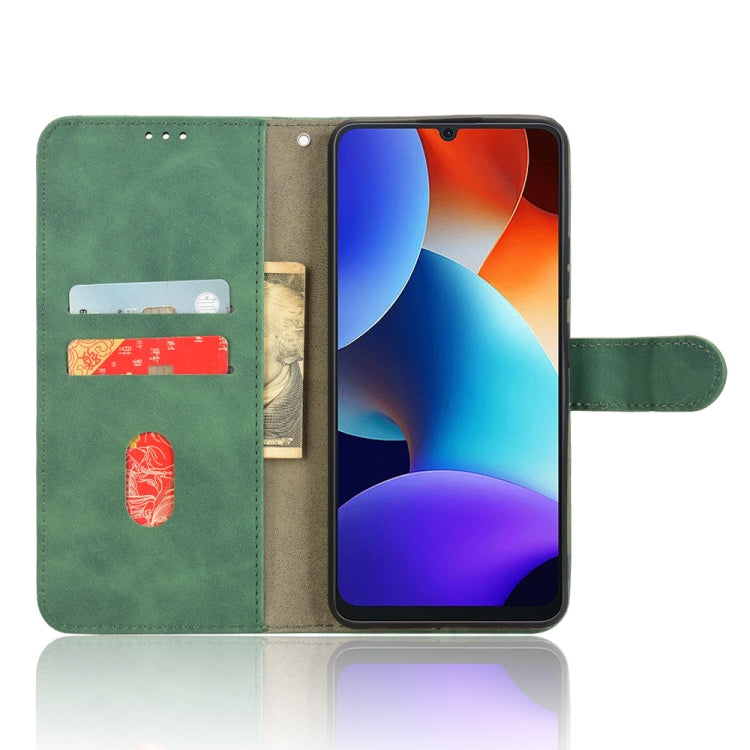 For Blackview Oscal Modern 8 / Color 8 Skin Feel Magnetic Flip Leather Phone Case(Green)