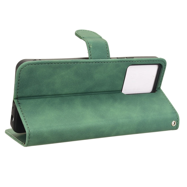 For Blackview Oscal Modern 8 / Color 8 Skin Feel Magnetic Flip Leather Phone Case(Green)