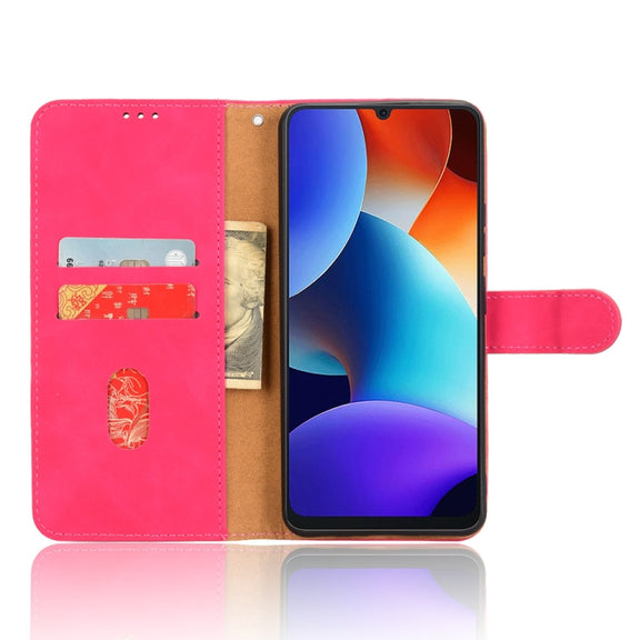 For Blackview Oscal Modern 8 / Color 8 Skin Feel Magnetic Flip Leather Phone Case(Rose Red)