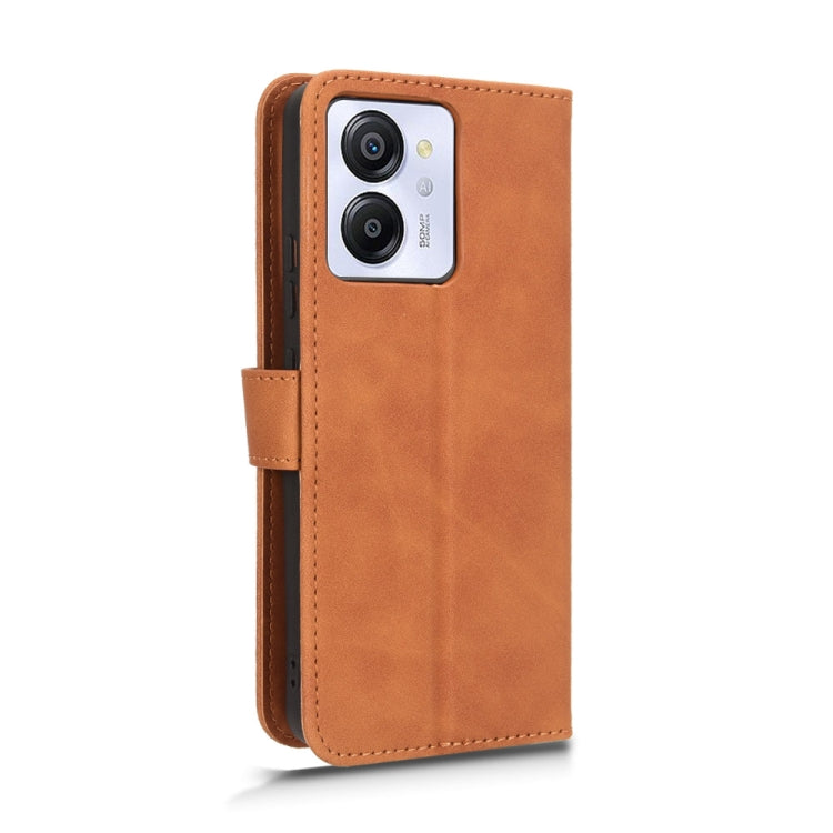 For Blackview Oscal Modern 8 / Color 8 Skin Feel Magnetic Flip Leather Phone Case(Brown)
