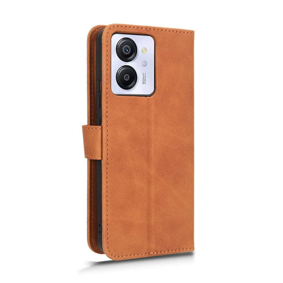 For Blackview Oscal Modern 8 / Color 8 Skin Feel Magnetic Flip Leather Phone Case(Brown)