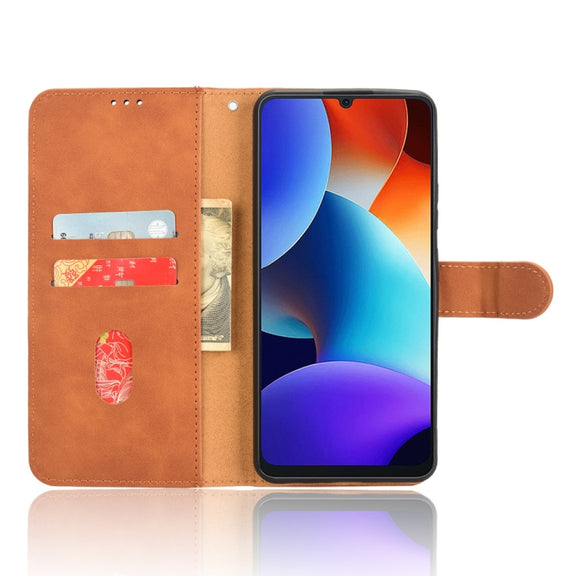 For Blackview Oscal Modern 8 / Color 8 Skin Feel Magnetic Flip Leather Phone Case(Brown)