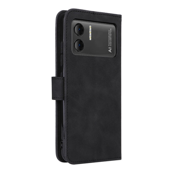 For Doogee X98 / X98 Pro Skin Feel Magnetic Flip Leather Phone Case(Black)