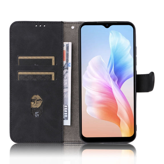 For Doogee X98 / X98 Pro Skin Feel Magnetic Flip Leather Phone Case(Black)