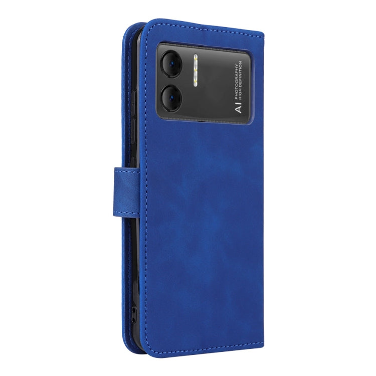 For Doogee X98 / X98 Pro Skin Feel Magnetic Flip Leather Phone Case(Blue)