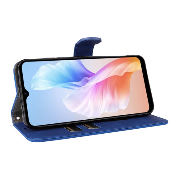 For Doogee X98 / X98 Pro Skin Feel Magnetic Flip Leather Phone Case(Blue)