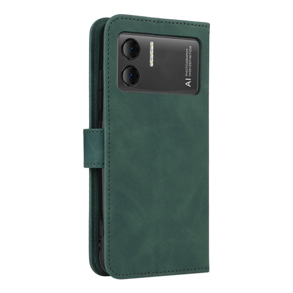 For Doogee X98 / X98 Pro Skin Feel Magnetic Flip Leather Phone Case(Green)