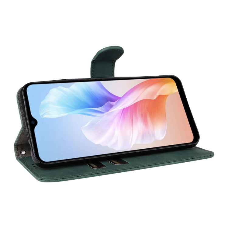 For Doogee X98 / X98 Pro Skin Feel Magnetic Flip Leather Phone Case(Green)
