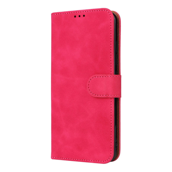 For Doogee X98 / X98 Pro Skin Feel Magnetic Flip Leather Phone Case(Rose Red)