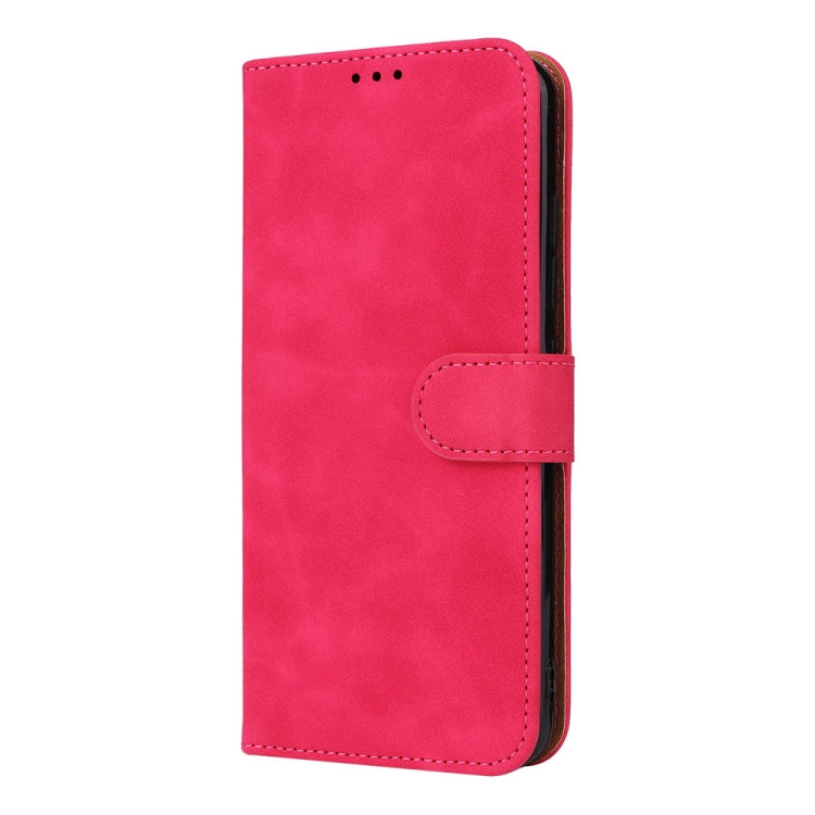 For Doogee X98 / X98 Pro Skin Feel Magnetic Flip Leather Phone Case(Rose Red)