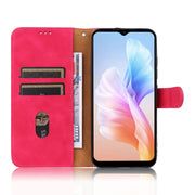 For Doogee X98 / X98 Pro Skin Feel Magnetic Flip Leather Phone Case(Rose Red)