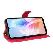 For Doogee X98 / X98 Pro Skin Feel Magnetic Flip Leather Phone Case(Rose Red)