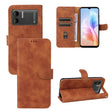 For Doogee X98 / X98 Pro Skin Feel Magnetic Flip Leather Phone Case(Brown) - More Brand by PMC TechLife | Online Shopping South Africa | PMC TechLife | Buy Now Pay Later Mobicred