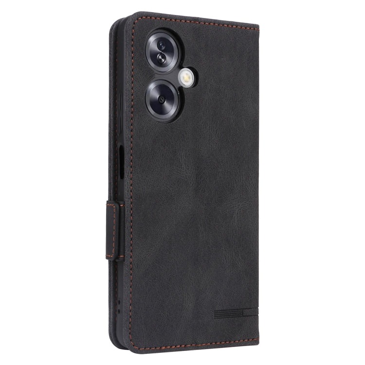 For OPPO A79 5G Magnetic Clasp Leather Phone Case(Black)