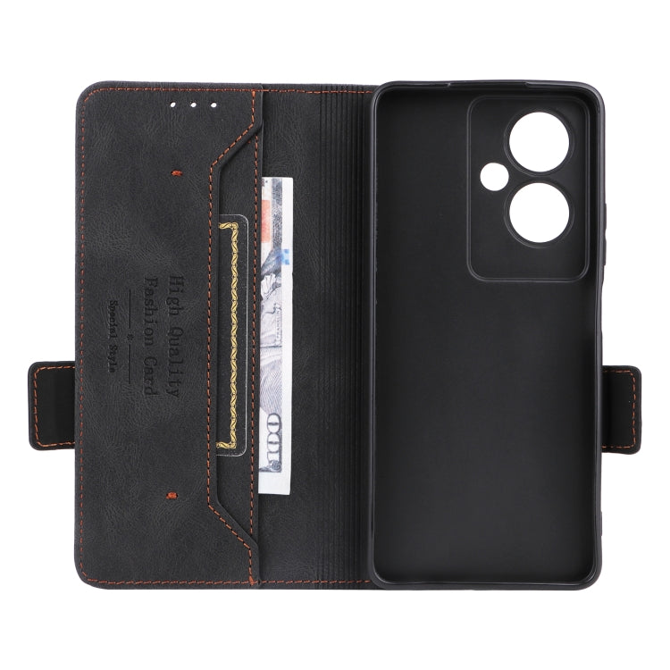 For OPPO A79 5G Magnetic Clasp Leather Phone Case(Black)