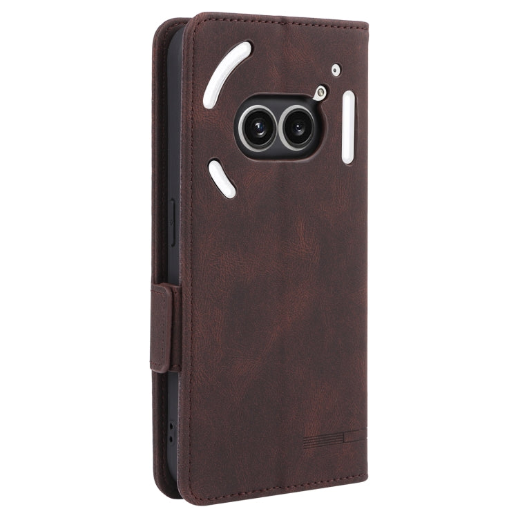 For Nothing Phone 2a Magnetic Clasp Leather Phone Case(Brown)